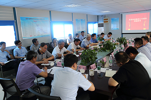 Leaders of the group company inspected and guided the construction of Xukuang City West Fixed Sales Housing Project
